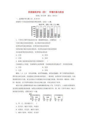 2018-2019學(xué)年高中地理 第四章 環(huán)境污染與防治 階段驗(yàn)收評估（四）環(huán)境污染與防治（含解析）湘教版選修6.doc