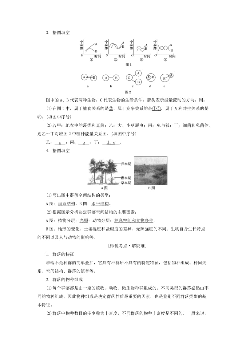 （江苏专版）2020版高考生物一轮复习 第三单元 第2讲 群落的结构和演替讲义（含解析）（必修3）.doc_第2页