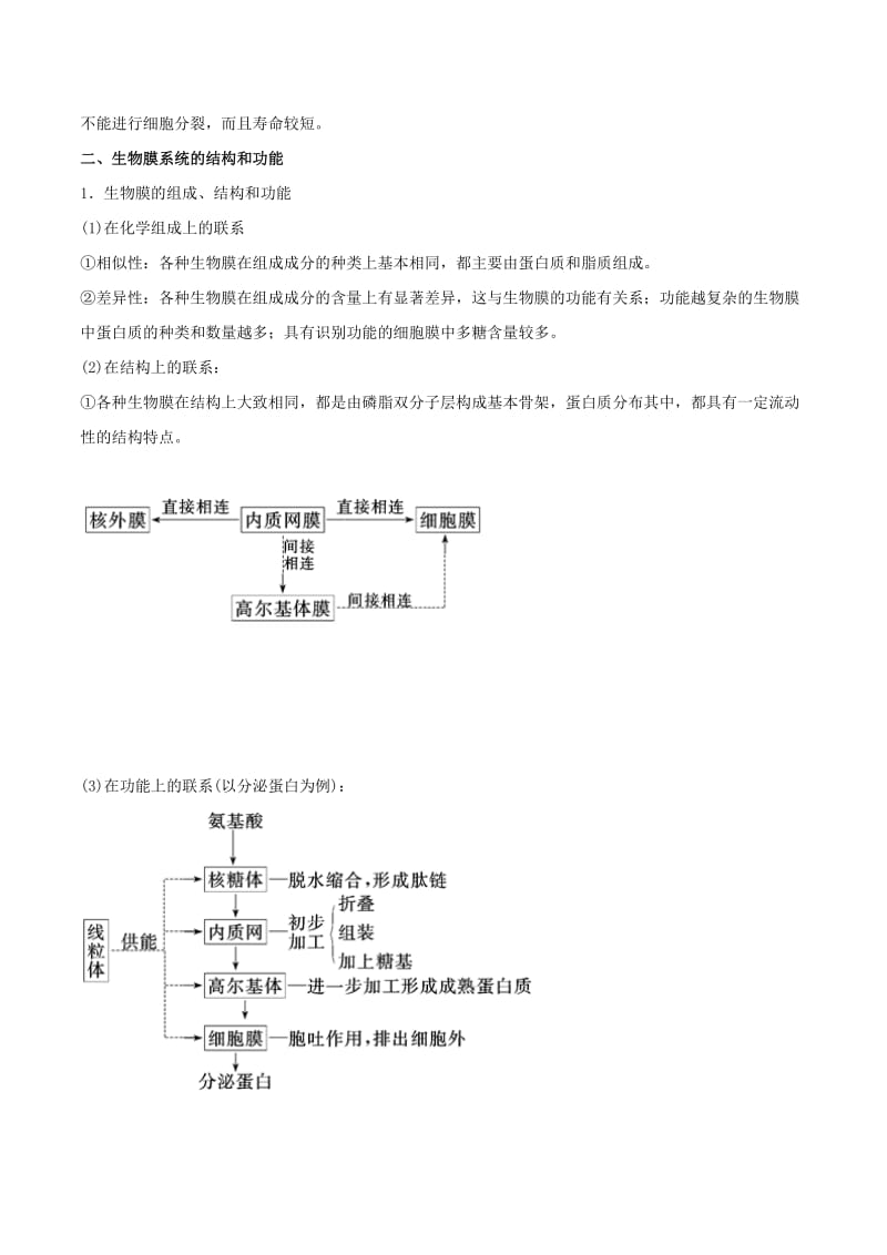 2019年高考生物二轮复习 专题02 细胞的结构教学案.doc_第3页