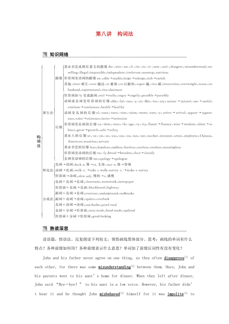 2019高考英语 基础保分篇 第八讲 构词法讲与练 新人教版.doc_第1页