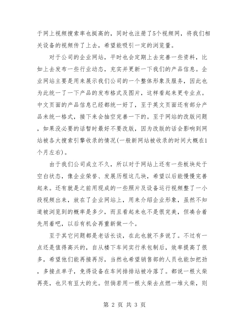 公司网络销售工作年度总结.doc_第2页