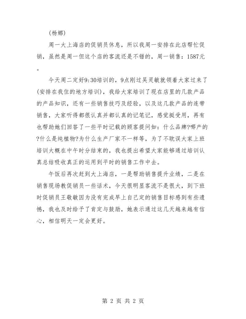 促销员销售试用期工作总结.doc_第2页