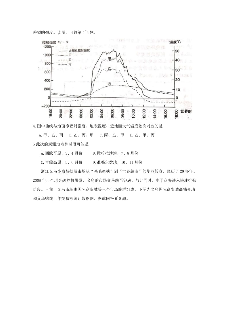 江西省新余市2019届高三地理上学期期末考试试卷.doc_第2页