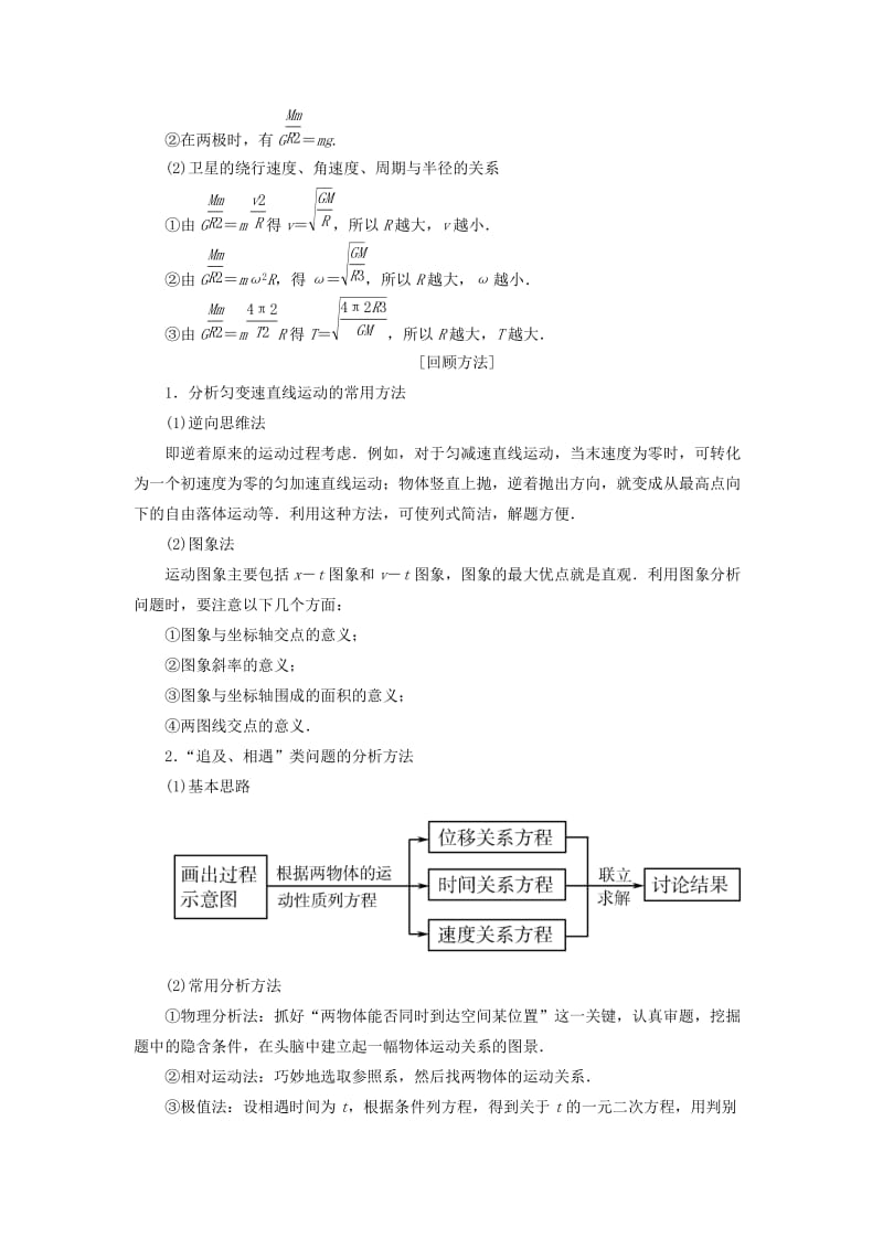 2019年高考物理大二轮复习 考前知识回扣 考前第8天 力和运动.doc_第3页