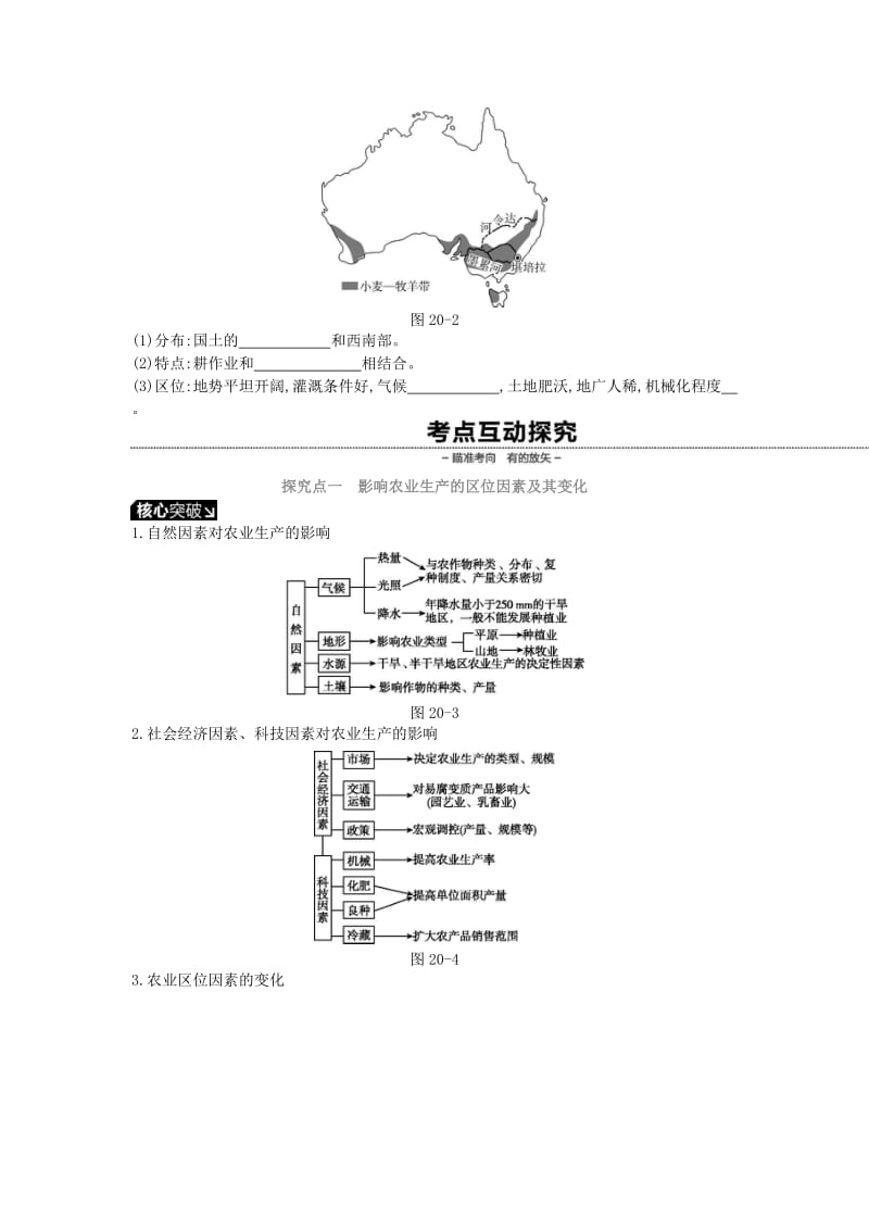 2019年高考地理一轮复习 第九章 农业地域的形成与发展学案 新人教版.doc_第2页