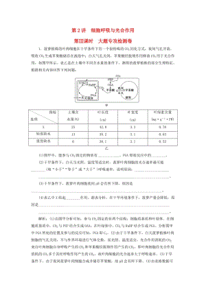 2019高考生物二輪復(fù)習(xí) 專題二 代謝 第2講 細(xì)胞呼吸與光合作用 第Ⅲ課時(shí) 大題專攻檢測(cè)卷.doc