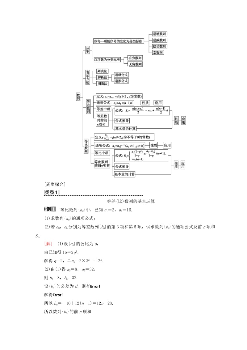 2018年秋高中数学 第二章 数列 阶段复习课 第2课 数列学案 新人教A版必修5.doc_第2页