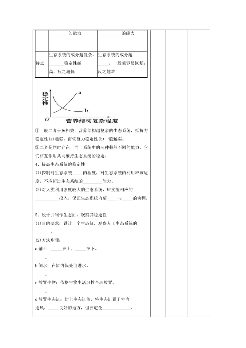 江西省万载县高中生物 第5章 生态系统及其稳定性 5.5 生态系统的稳定性教案 新人教版必修3.doc_第2页