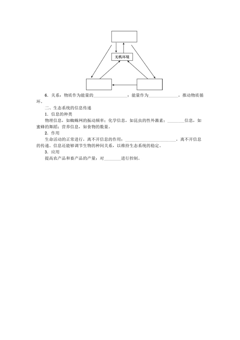 （江苏专用）2019年高考生物一轮总复习 第11单元 生态系统及其保护 第2讲 生态系统的功能学案.doc_第2页