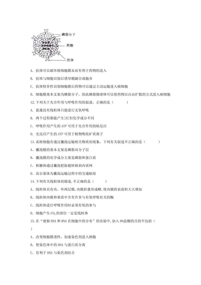 2018-2019学年高一生物1月份考试试题.doc_第3页