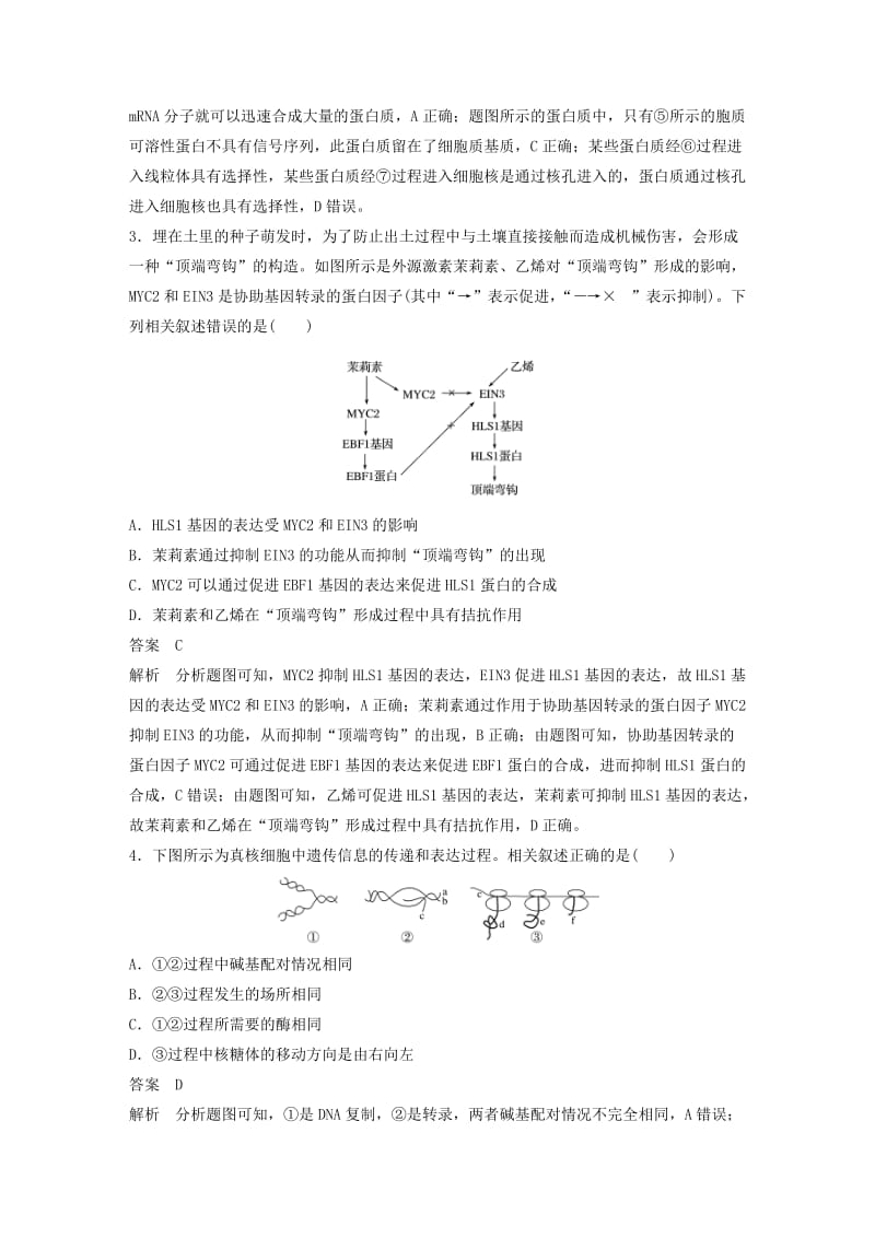 （全国通用版）2019高考生物二轮复习 专题四 遗传的分子基础、变异与进化专题强化练.doc_第2页