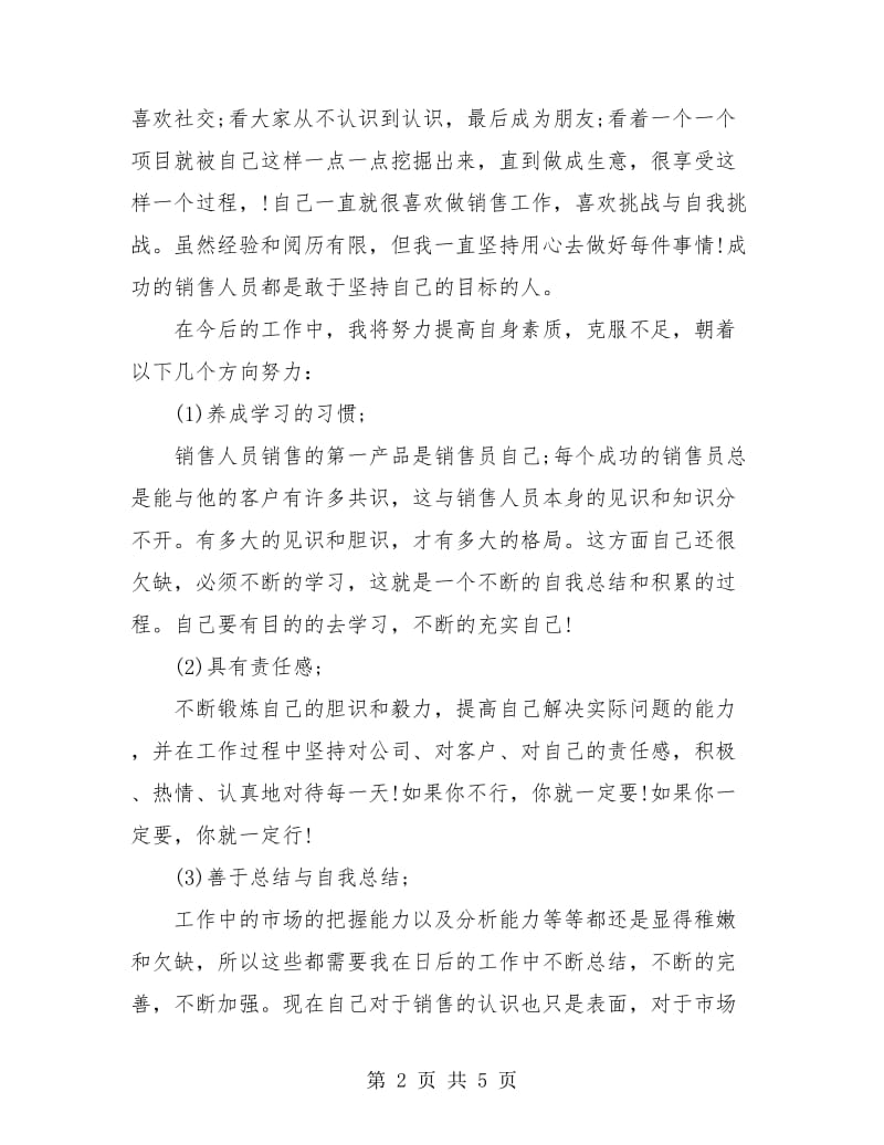 销售月度工作个人总结.doc_第2页