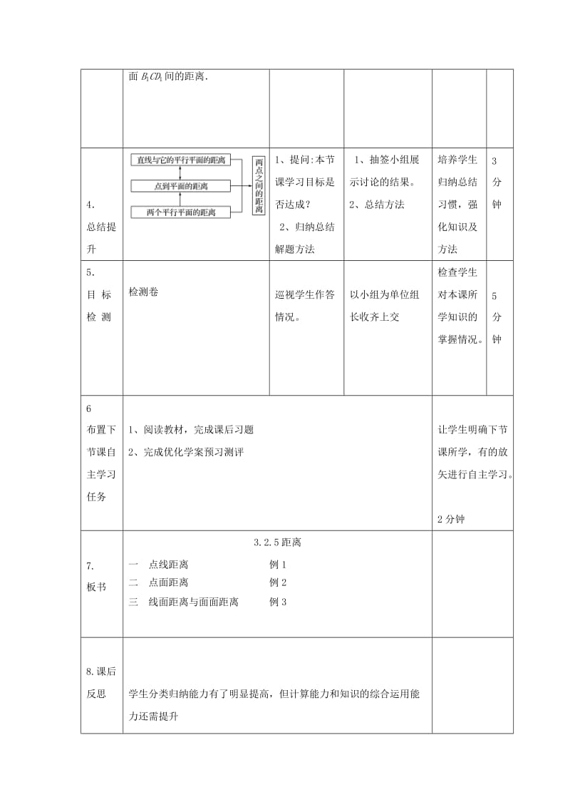 辽宁省大连市高中数学 第三章 空间向量与立体几何 3.2.5 空间距离教案 新人教B版选修2-1.doc_第3页