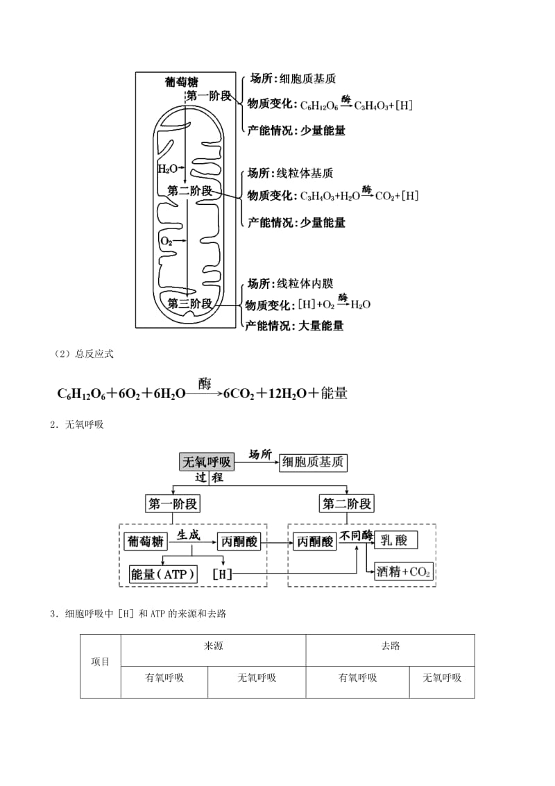 （全国通用）2018年高考生物总复习《细胞呼吸》专题突破学案.doc_第2页