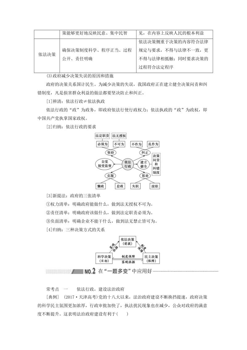 （通用版 ）2020版高考政治新设计一轮复习 第二模块 政治生活 第二单元 为人民服务的政府 第四课 我国政府受人民的监督讲义.doc_第2页