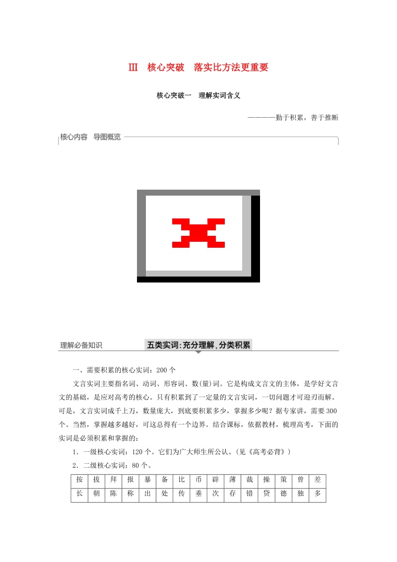 （浙江专用）2020版高考语文一轮复习 第二部分 古代诗文阅读 专题十一 文言文阅读Ⅲ 核心突破一 理解实词含义试题.docx_第1页