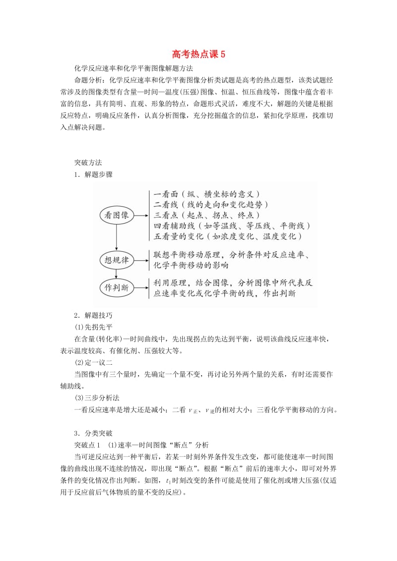 2020年高考化学一轮总复习 第七章 高考热点课5学案（含解析）.doc_第1页