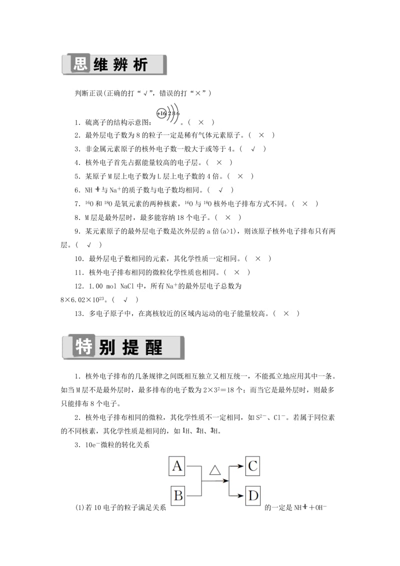 2019高考化学 第5章（物质结构 元素周期律）第1节 原子结构 考点（2）原子核外电子排布讲与练（含解析）.doc_第3页