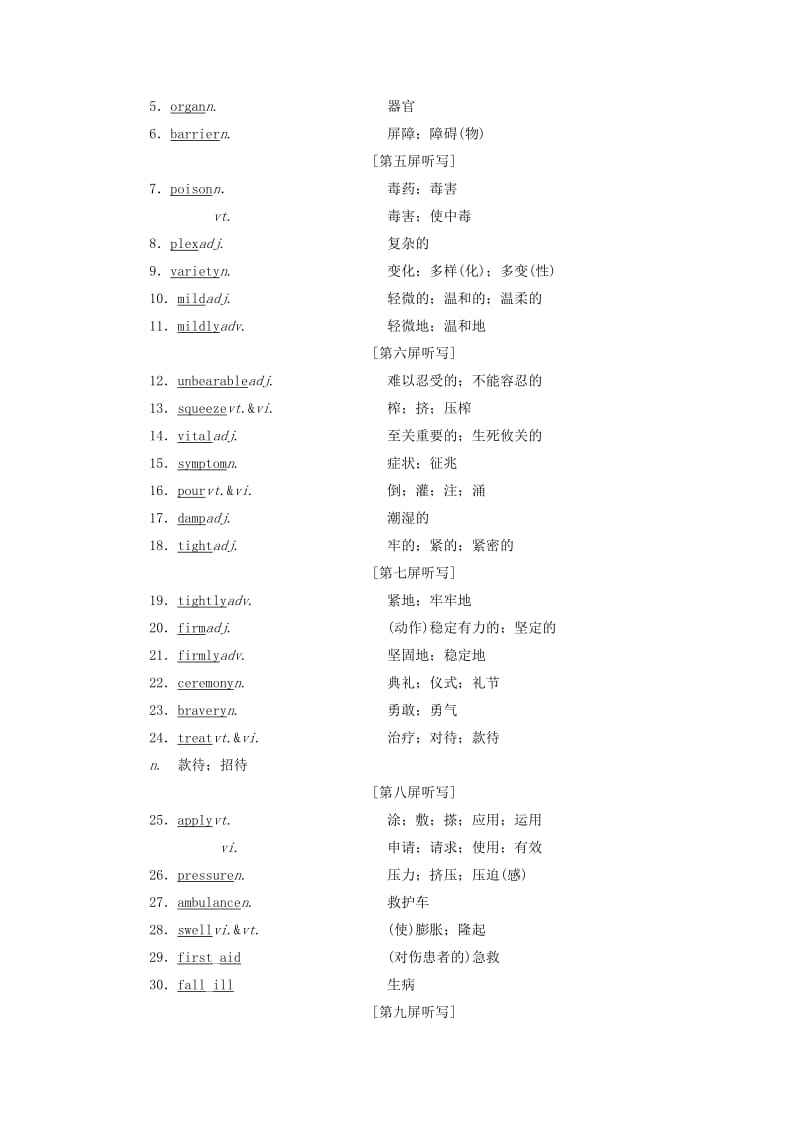 （浙江专版）2020版高考英语一轮复习 Unit 5 First aid讲义 新人教版必修5.doc_第2页