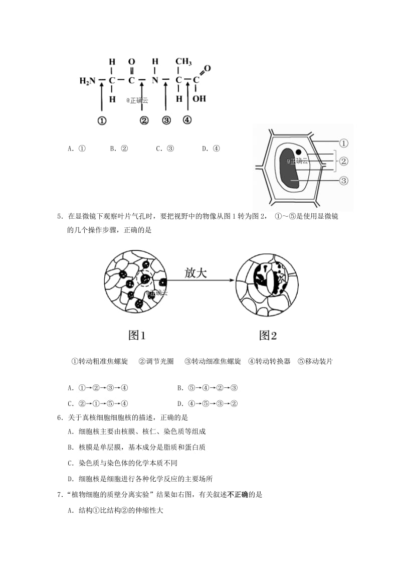 2018-2019学年高二生物上学期期末考试试题必修2 .doc_第2页