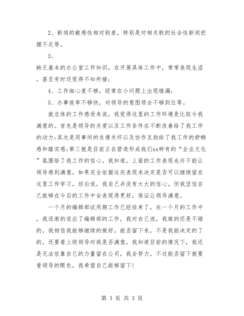 毕业生编辑部试用期个人工作总结.doc_第3页