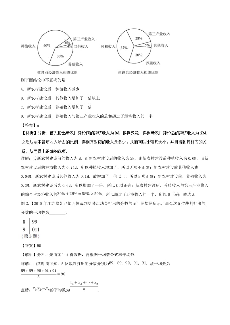 2019年高考数学大一轮复习 热点聚焦与扩展 专题64 统计初步.doc_第3页