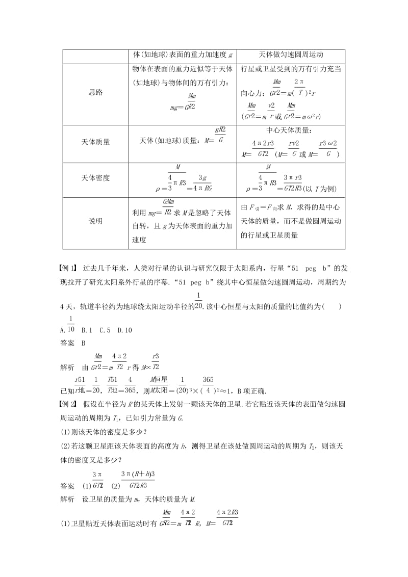 浙江专用2018-2019学年高中物理第六章万有引力与航天4万有引力理论的成就学案新人教版必修2 .doc_第3页