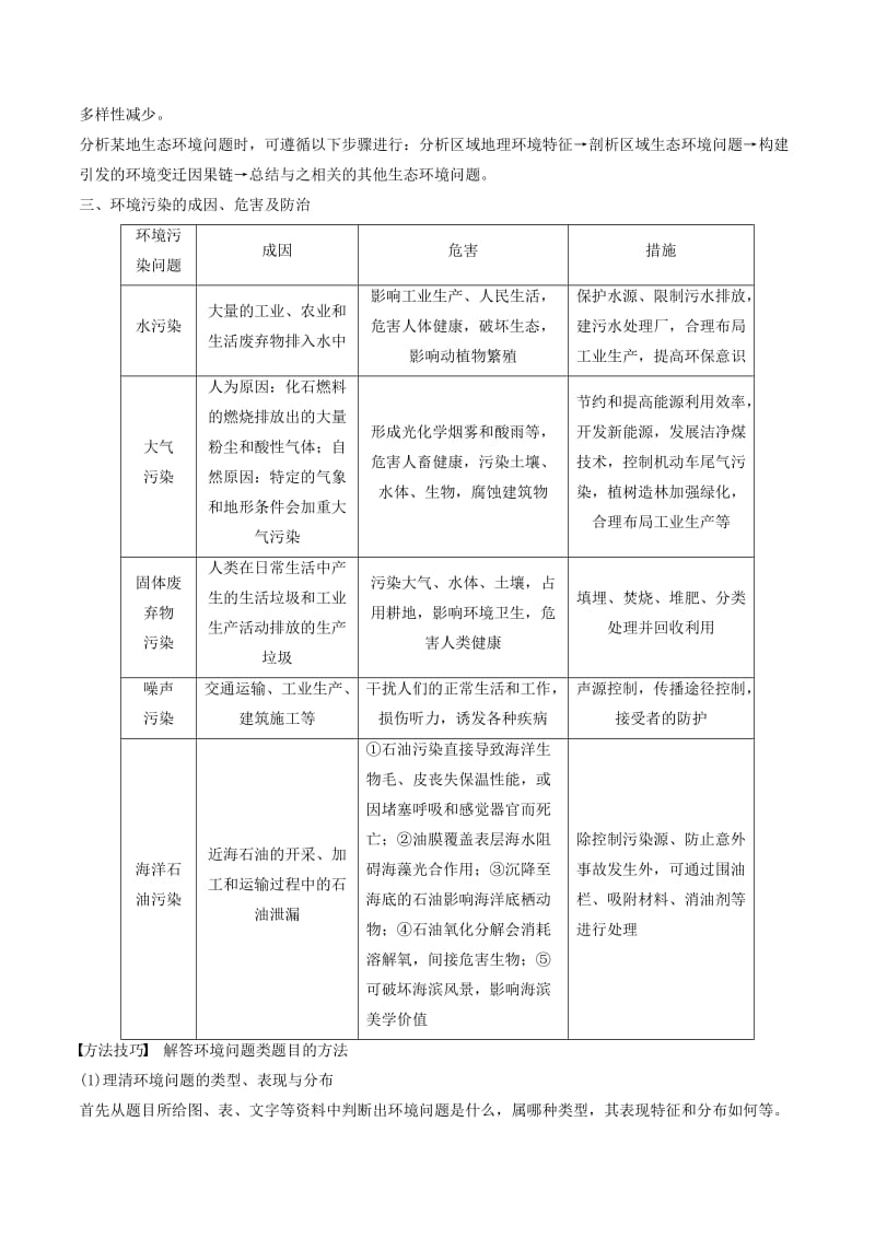 2019高考地理二轮复习微专题要素探究与设计 专题14.2 环境保护学案.doc_第3页