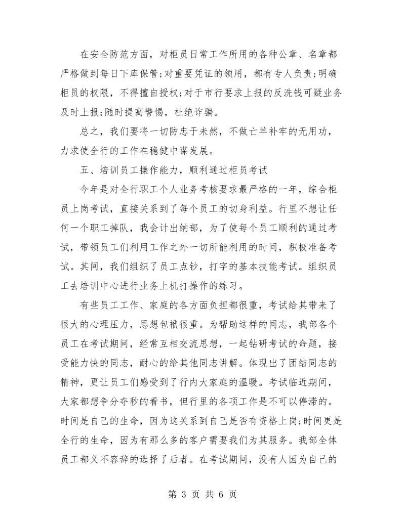 银行出纳员个人工作总结.doc_第3页