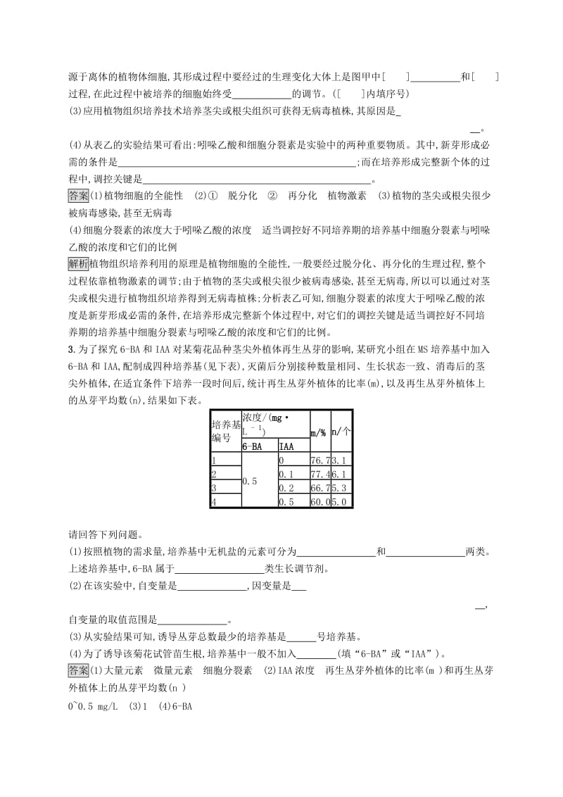 （浙江专用）2020版高考生物大一轮复习 第十部分 生物技术实践 课时训练34 浅尝现代生物技术.docx_第2页