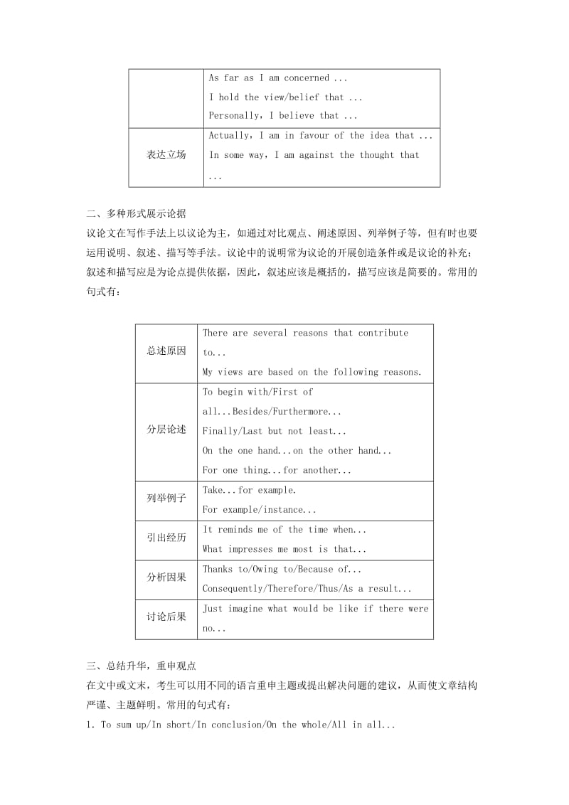 江苏专用2019高考英语二轮增分策略专题五书面表达第二节分类突破五读写任务类-议论文优选习题.doc_第3页