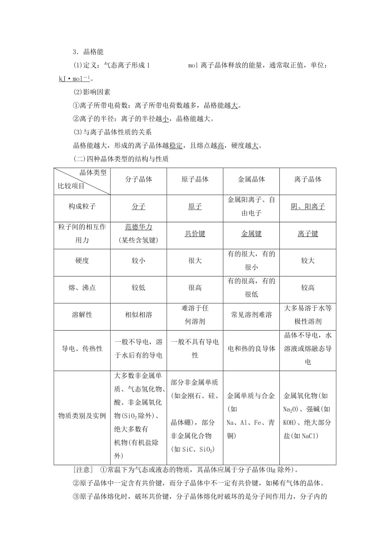 通用版2020版高考化学一轮复习第十二章第三节晶体结构与性质学案含解析.doc_第2页