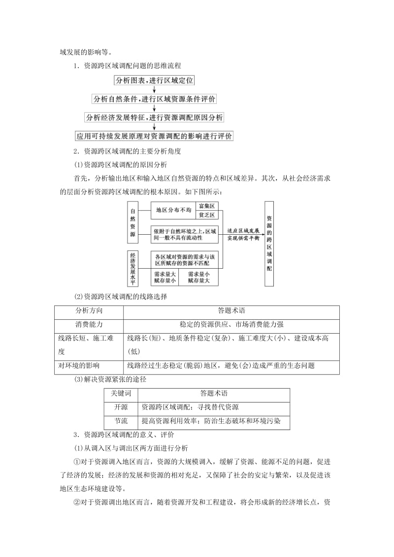 通用版2020版高考地理一轮复习第四部分区域可持发展第五讲区际联系与区域协调发展第2课时共性归纳实践应用学案含解析.doc_第2页