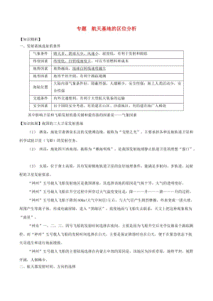 2019高考地理二輪復習微專題要素探究與設計 專題9.4 航天基地的區(qū)位分析學案.doc