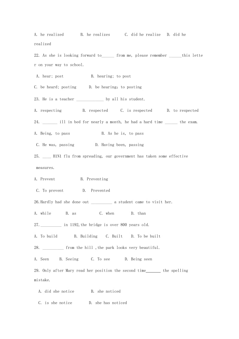 2018-2019学年高二英语上学期期中试题 (VII).doc_第3页