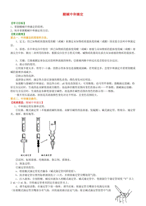 高中化學 酸堿中和滴定（提高）知識講解學案 新人教版選修4.doc