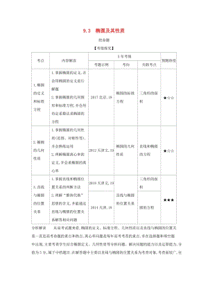 （天津?qū)Ｓ茫?020版高考數(shù)學(xué)大一輪復(fù)習(xí) 9.3 橢圓及其性質(zhì)精練.docx