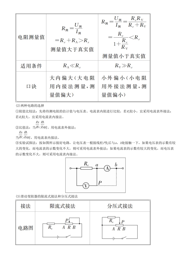 2019年高考物理一轮复习 第八章 恒定电流 实验八 测定金属的电阻率学案.doc_第3页