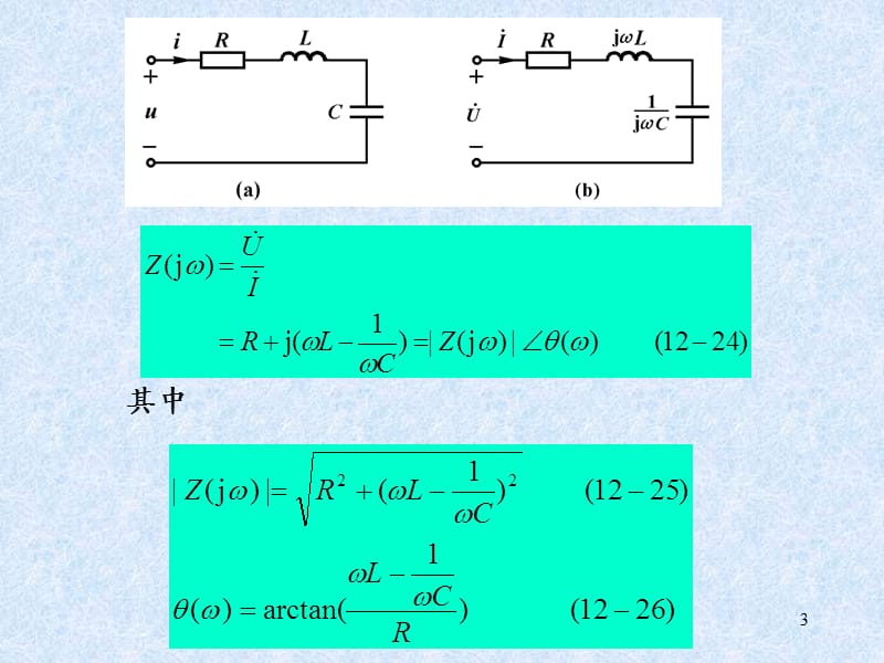 RLC串联和并联谐振电路谐振时的特性ppt课件_第3页