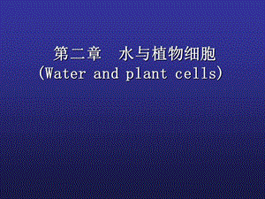 《水分与植物细胞》PPT课件.ppt
