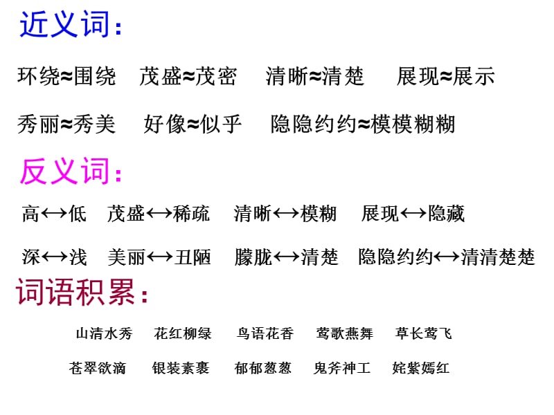 人教版二年级下册语文《日月潭》课后练习题.ppt_第2页