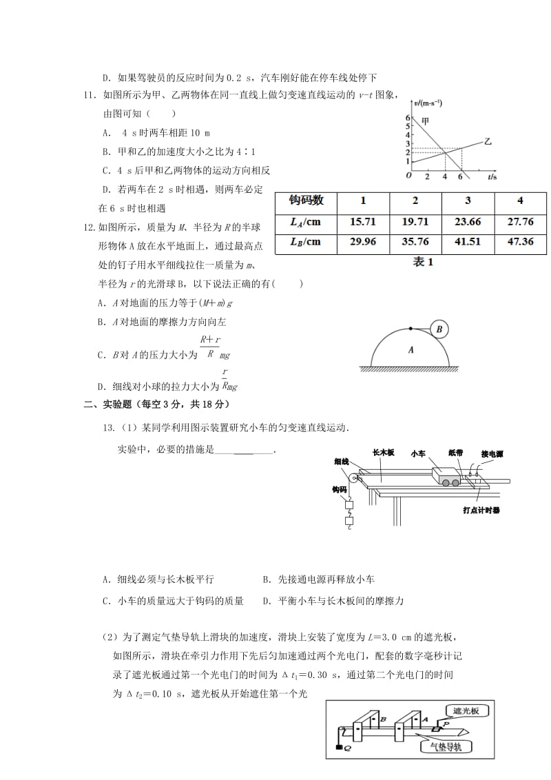 2019届高三物理上学期第一次月考试题 (II).doc_第3页