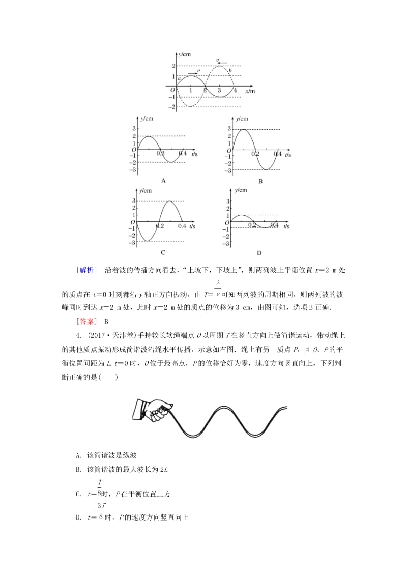 （新课标）2019版高考物理一轮复习 主题十三 波、光和相对论 课时跟踪训练55.doc_第3页