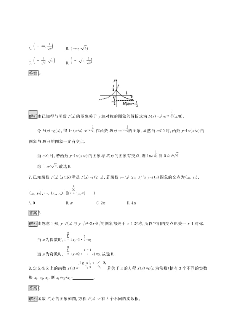 广西2020版高考数学一轮复习 考点规范练11 函数的图象 文.docx_第3页