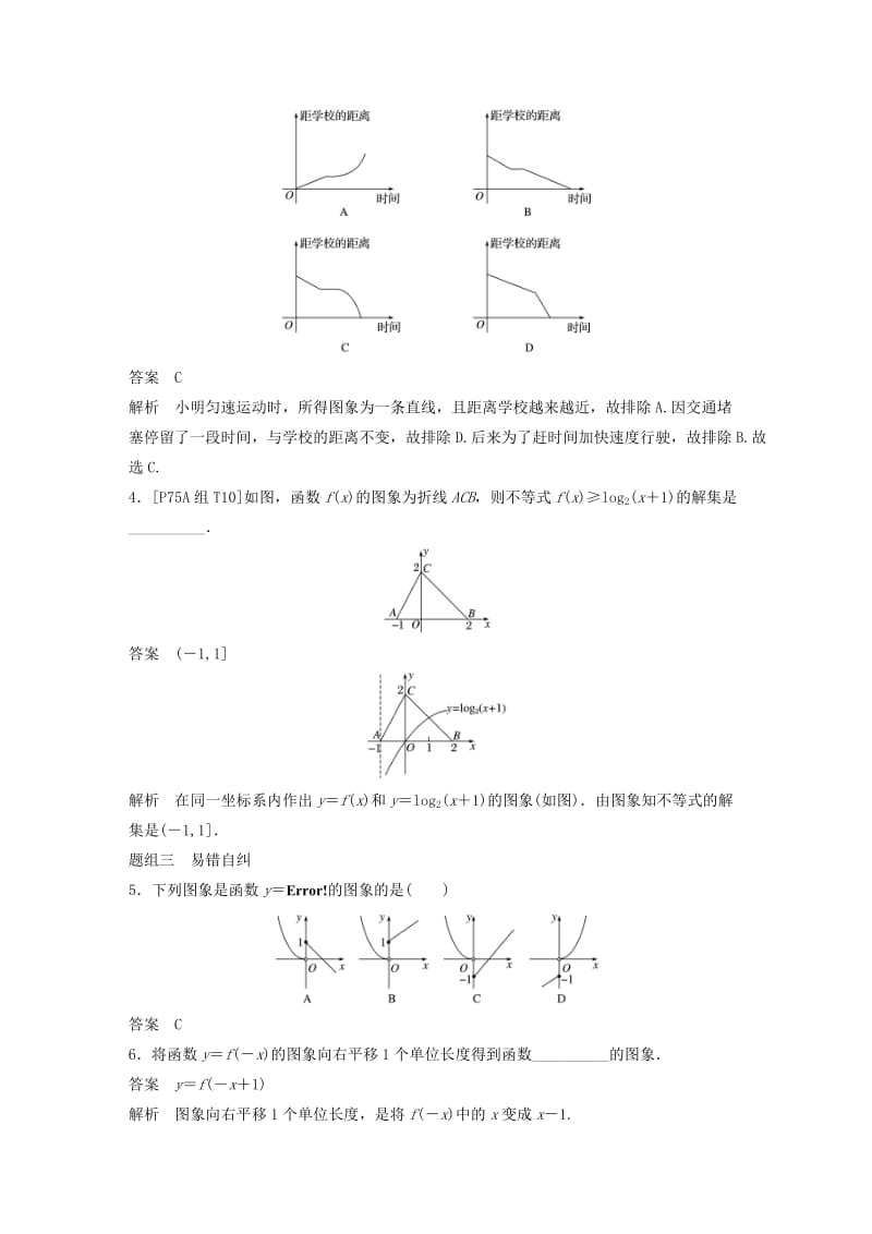 （浙江专用）2020版高考数学新增分大一轮复习 第三章 函数概念与基本初等函数Ⅰ3.7 函数的图象讲义（含解析）.docx_第3页