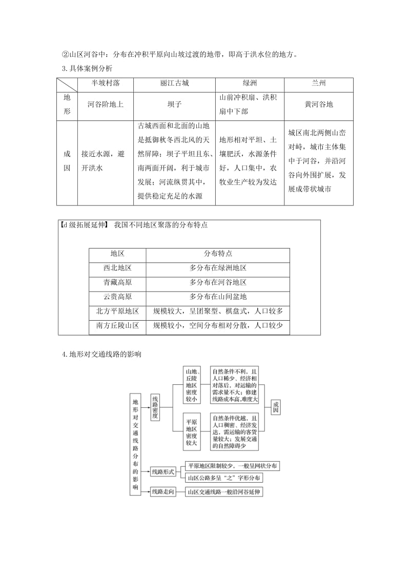 2019高考地理二轮优选习题专题四自然地理规律与人类活动微专题17地形对人类活动的影响与自然灾害学案.doc_第2页