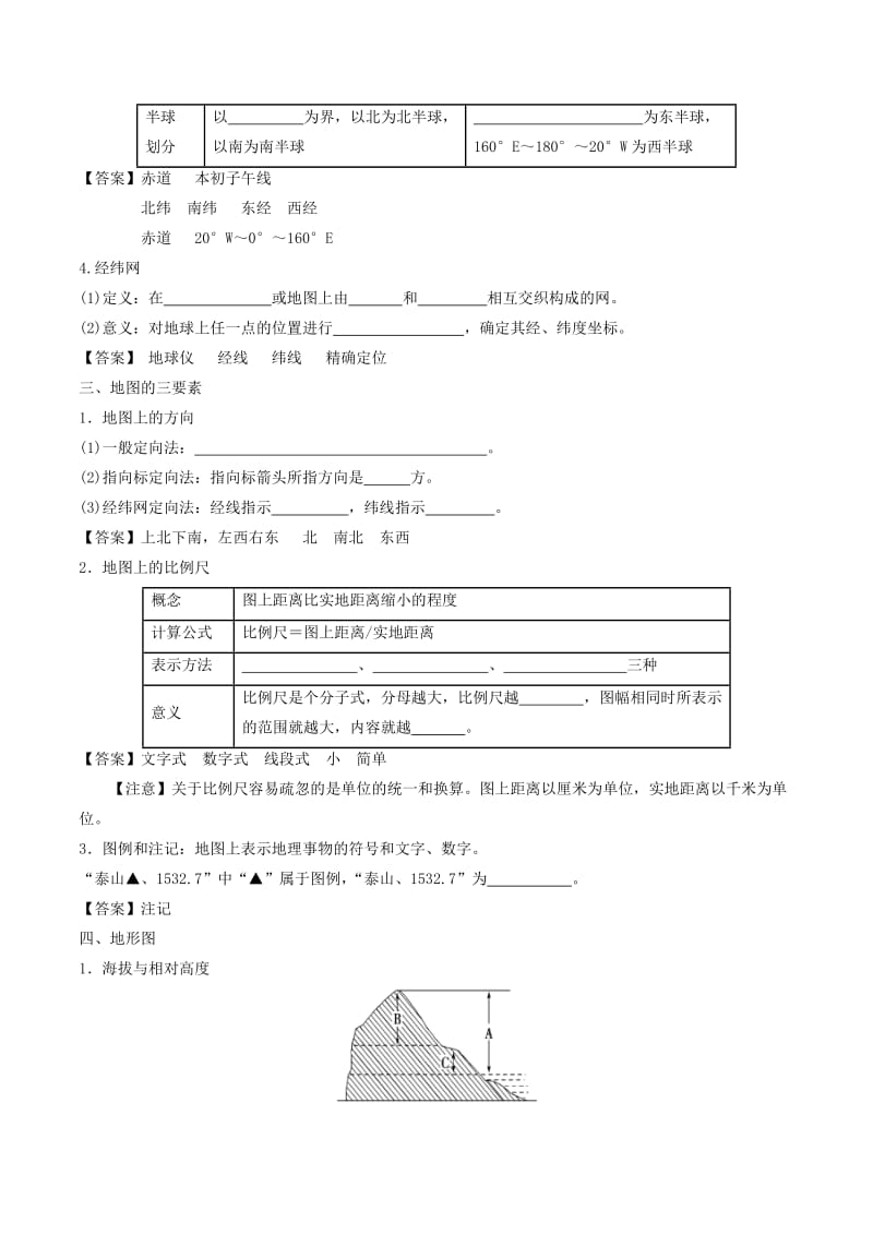 2019年高考地理一轮复习 第1.1讲 地球和地图（练）.doc_第3页