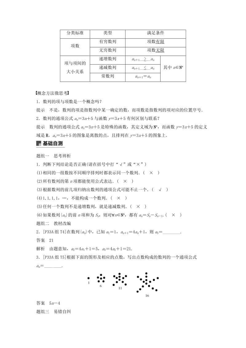 （浙江专用）2020版高考数学新增分大一轮复习 第七章 数列与数学归纳法 7.1 数列的概念与简单表示法讲义（含解析）.docx_第2页