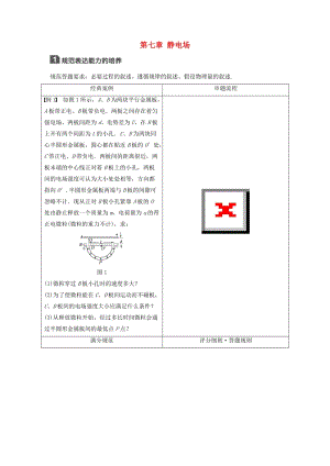 2019年高考物理一輪復習 第七章 靜電場本章科學素養(yǎng)提升學案.doc