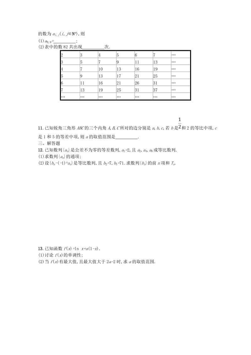 2019版高考数学二轮复习 专题一 常考小题点 专题突破练4 从审题中寻找解题思路 文.doc_第3页